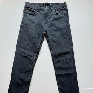 Men’s Banana Republic Rapid Movement Slim Fit Straight Jeans Washed Black Sz 33